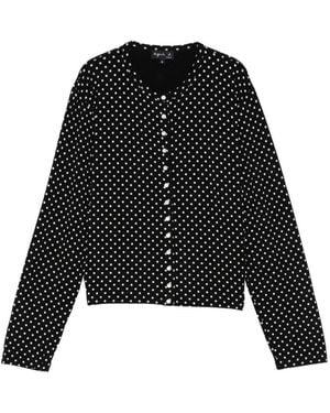 agnès b. Polka-Dot Jacket - Black