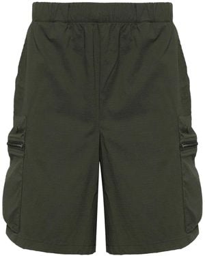 Rains Bermudas Tomar Con Cordones Y Efecto De Ripstop - Verde