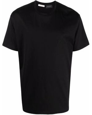 Low Brand Round-Neck Cotton T-Shirt - Black