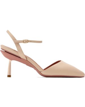 VICE VERSA Pointed-Toe Slingback Court Shoes - Pink