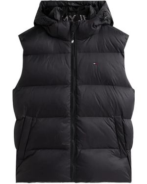Tommy Hilfiger Bodywarmer Met Capuchon - Zwart