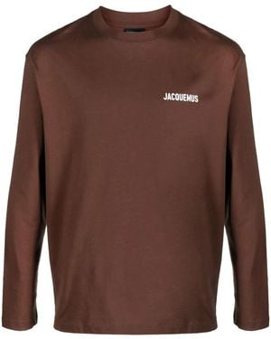 Jacquemus Le T-Shirt Manches Longues Top - Brown