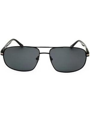 Chesterfield Oval-Frame Polarized Sunglasses - Grey