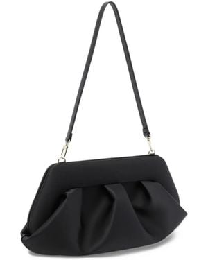 THEMOIRÈ Bios Ruched Shoulder Bag - Black