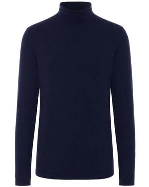 Thom Krom Pullover Mit Rollkragen - Blau