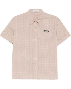 Miu Miu Cotton Shirt - Pink