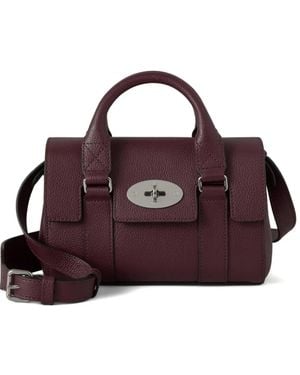 Mulberry Mini Bayswater Turn-Lock Tote Bag - Purple