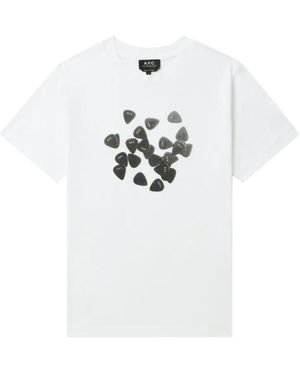 A.P.C. Logo-Print T-Shirt - White