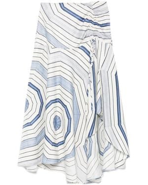Sandro X Louise Bourgeois Rock Mit Print - Blau