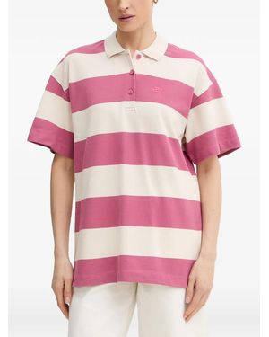 Munthe Polo Rayé Baelfire À Manches Courtes - Pink