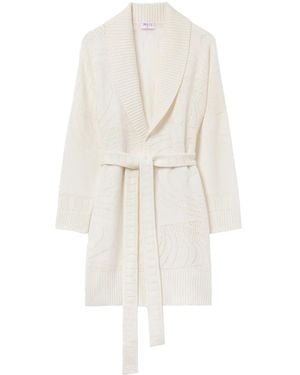 PUCCI Pointelle-Knit Cashmere Cardigan - White