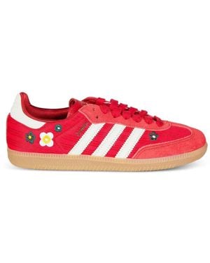 adidas Zapatillas Samba Og Con Detalle Floral - Rojo