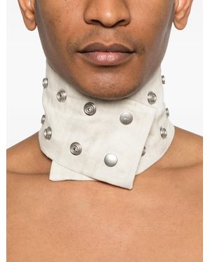 Rick Owens Concordians Strobe Neck Band Choker in Black for Men | Lyst
