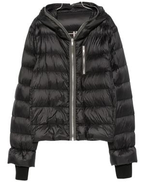Rick Owens Gimp Hooded Padded Jacket - Black