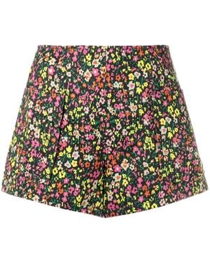 Philosophy Di Lorenzo Serafini Ditsy Floral-Print Shorts - Black