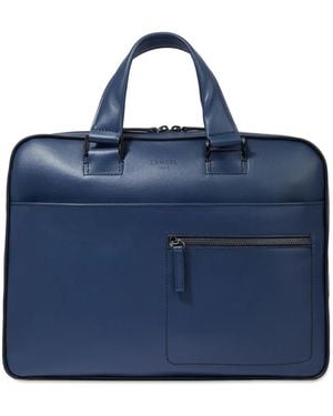 Lancel Max De Leather Briefcase - Blue