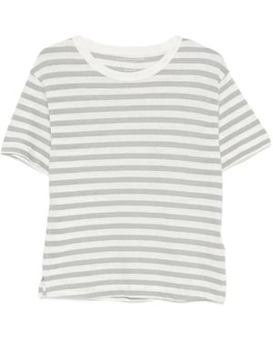 Majestic Filatures Striped Short-Sleeve T-Shirt - White