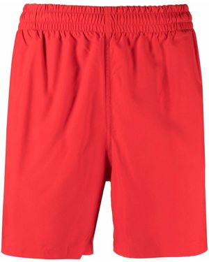 adidas ストライプ トランクス水着 - レッド