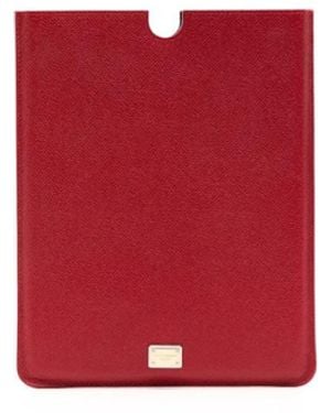 Dolce & Gabbana レザータブレットケース - レッド