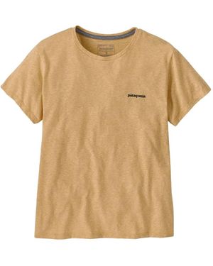 Patagonia ロゴ Tシャツ - ナチュラル