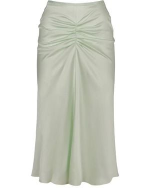 Victoria Beckham Crepe Midi Skirt - Green