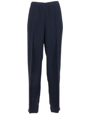 Fabiana Filippi Front-Seam Track Trousers - Blue