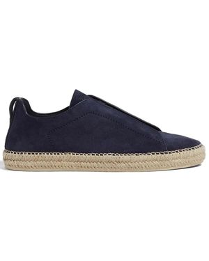 ZEGNA Triple Stitch Espadrilles - Blauw