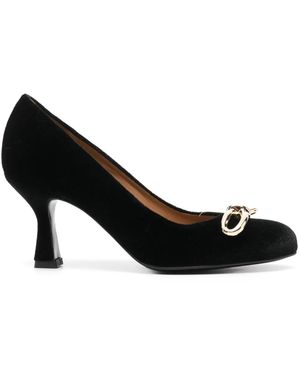 Isabel Ferranti Metal-Detail Court Shoes - Black