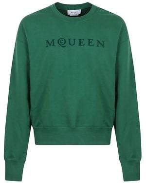 McQueen Mcqueen Logo Sweatshirt - Green