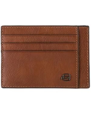 Piquadro Leather Card Holder - Brown