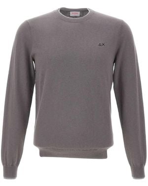 Sun 68 Pullover Mit Rundem Ausschnitt - Grau