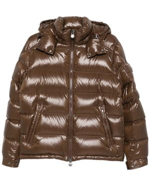 Moncler Gesteppte Maya Kapuzenjacke - Braun