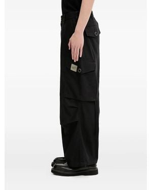 Neighborhood Logo-Patch Cargo Pants - Black