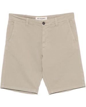 Roy Rogers Logo-Patch Shorts - White