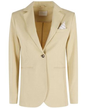 Circolo 1901 Honeycomb Slim Blazer - Natural