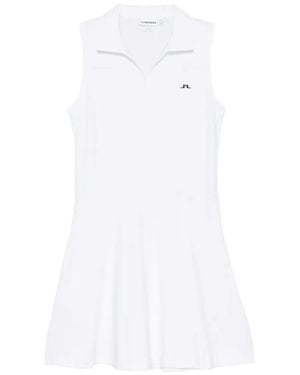 J.Lindeberg Abito Lungo Con Colletto Polo - Bianco