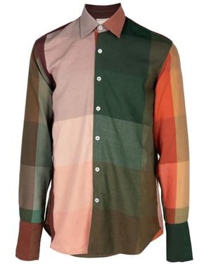 Marrakshi Life Plaid Long-Sleeve Shirt - Green