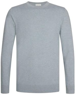 Profuomo Crew-Neck Long-Sleeve T-Shirt - Blue