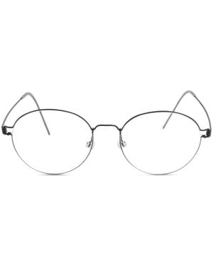 Lindberg Panto Round Glasses - White