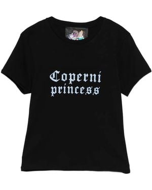 Coperni Lettering-Print T-Shirt - Black