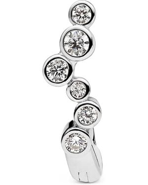Maria Black Nova Huggie Crystal-Embellished Single Earring - White