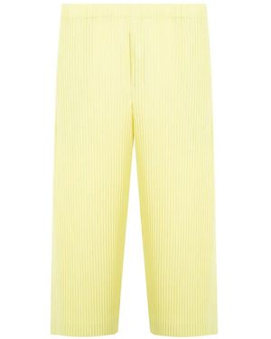 Issey Miyake Pleated Trousers - Yellow