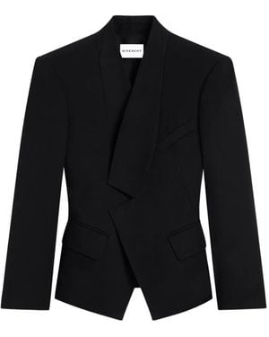 Givenchy Veste Reverse En Laine - Noir