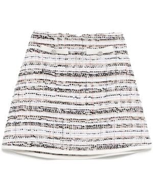 Giambattista Valli Tweed Skirt - White