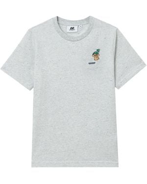 Chocoolate Chest-Pocket Crew-Neck T-Shirt - Grey