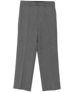 Seventy Pressed-Crease Tailored Pants - Gray