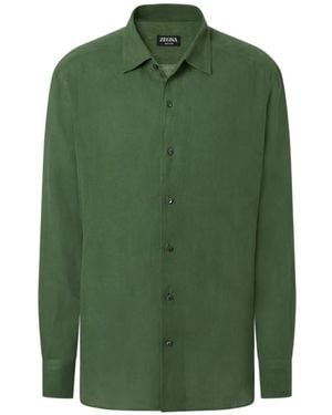 ZEGNA Oasi Lino Shirt - Green