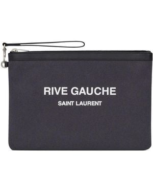 Saint Laurent 'Rive Gauche' Pouch - Blue