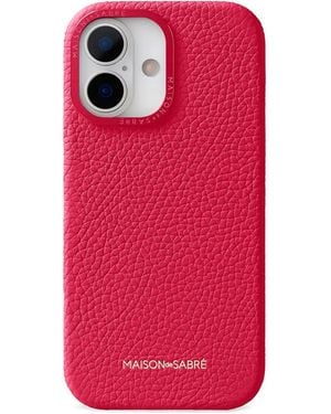 Maison De Sabre Camera-Guard Leather Iphone 17 Case - Pink