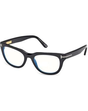Tom Ford Brille Mit Cat-Eye-Gestell - Schwarz